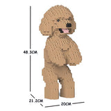 Toy Poodle Dog Sculptures - LAminifigs , lego style jekca building set