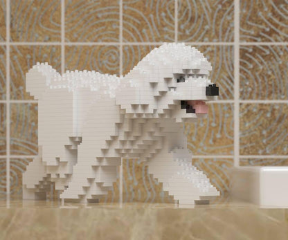 Toy Poodle Dog Sculptures - LAminifigs , lego style jekca building set