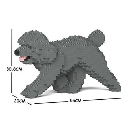 Toy Poodle Dog Sculptures - LAminifigs , lego style jekca building set