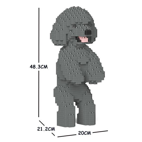 Toy Poodle Dog Sculptures - LAminifigs , lego style jekca building set