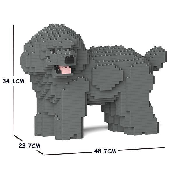 Toy Poodle Dog Sculptures - LAminifigs , lego style jekca building set