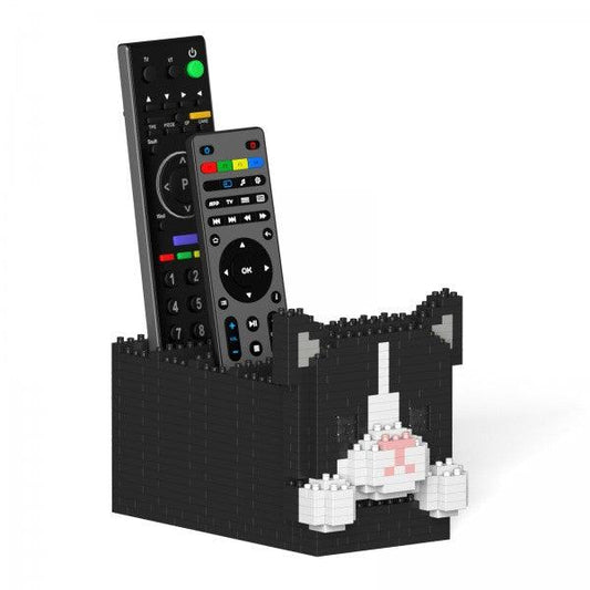 Tuxedo Cat Remote Control Rack - LAminifigs , lego style jekca building set