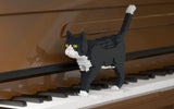 Tuxedo Cats Sculptures - LAminifigs , lego style jekca building set