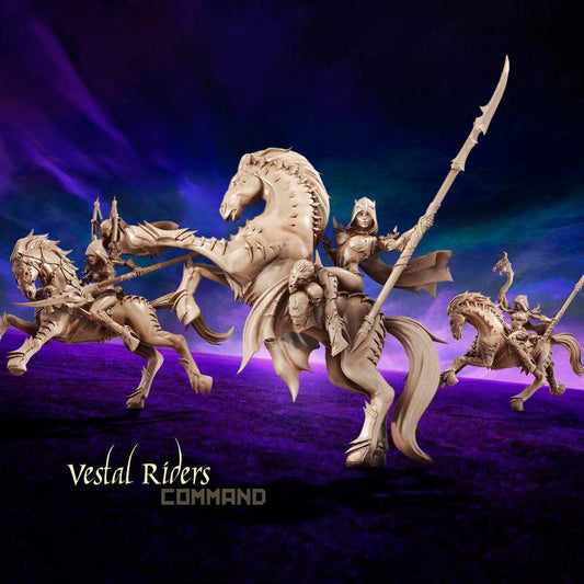 Vestal Riders - Command Group - LAminifigs , lego style jekca building set