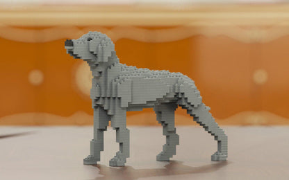 Weimaraner Dog Sculptures - LAminifigs , lego style jekca building set