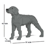 Weimaraner Dog Sculptures - LAminifigs , lego style jekca building set