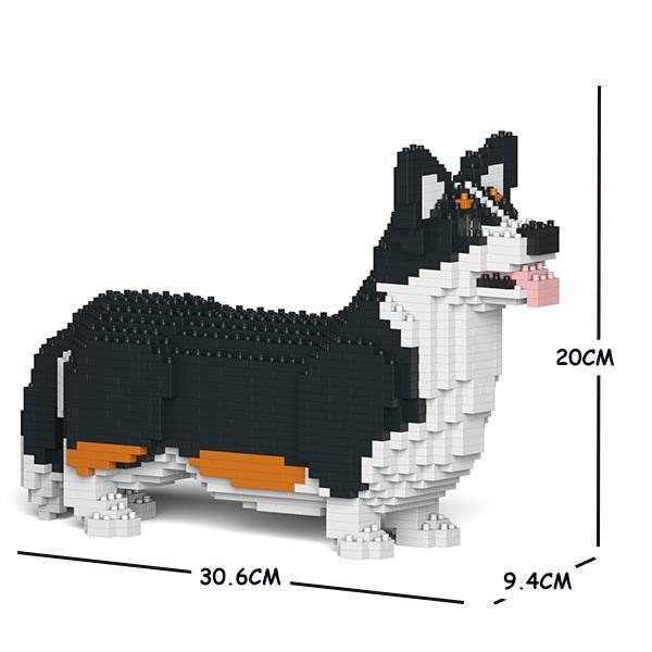 Welsh Corgi Dog Sculptures - LAminifigs , lego style jekca building set