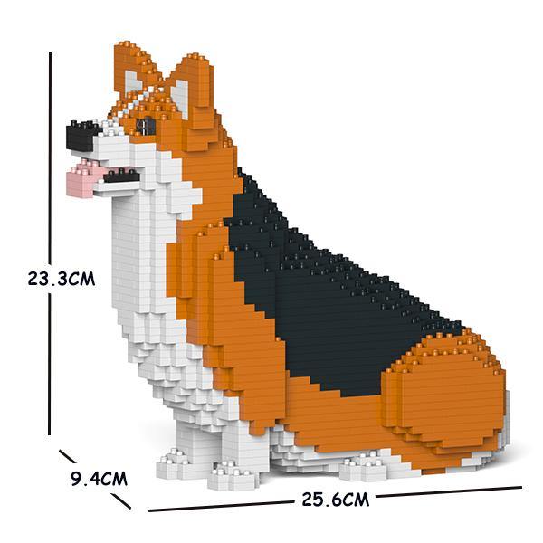 Welsh Corgi Dog Sculptures - LAminifigs , lego style jekca building set