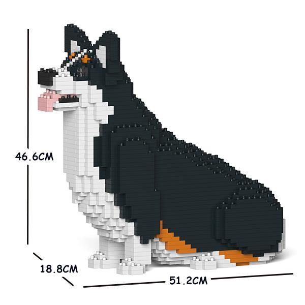 Welsh Corgi Dog Sculptures - LAminifigs , lego style jekca building set