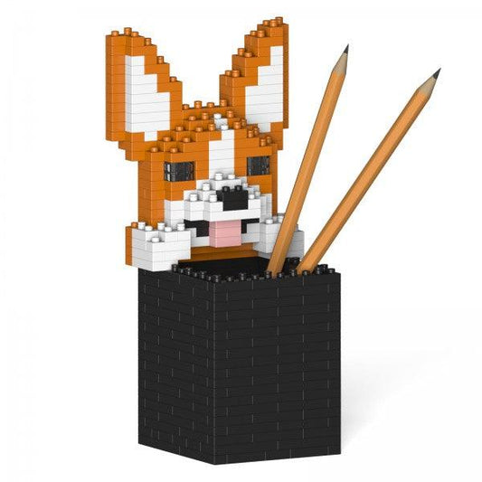 Welsh Corgi Pencil Cup - LAminifigs , lego style jekca building set