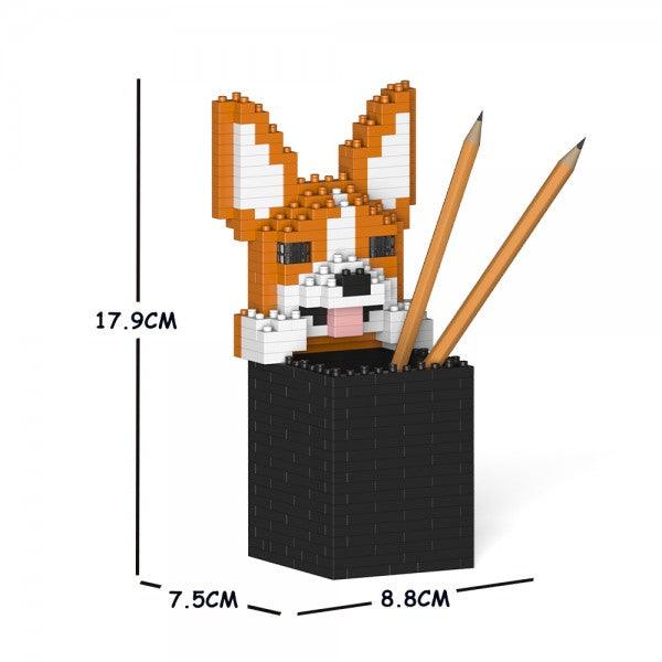 Welsh Corgi Pencil Cup - LAminifigs , lego style jekca building set