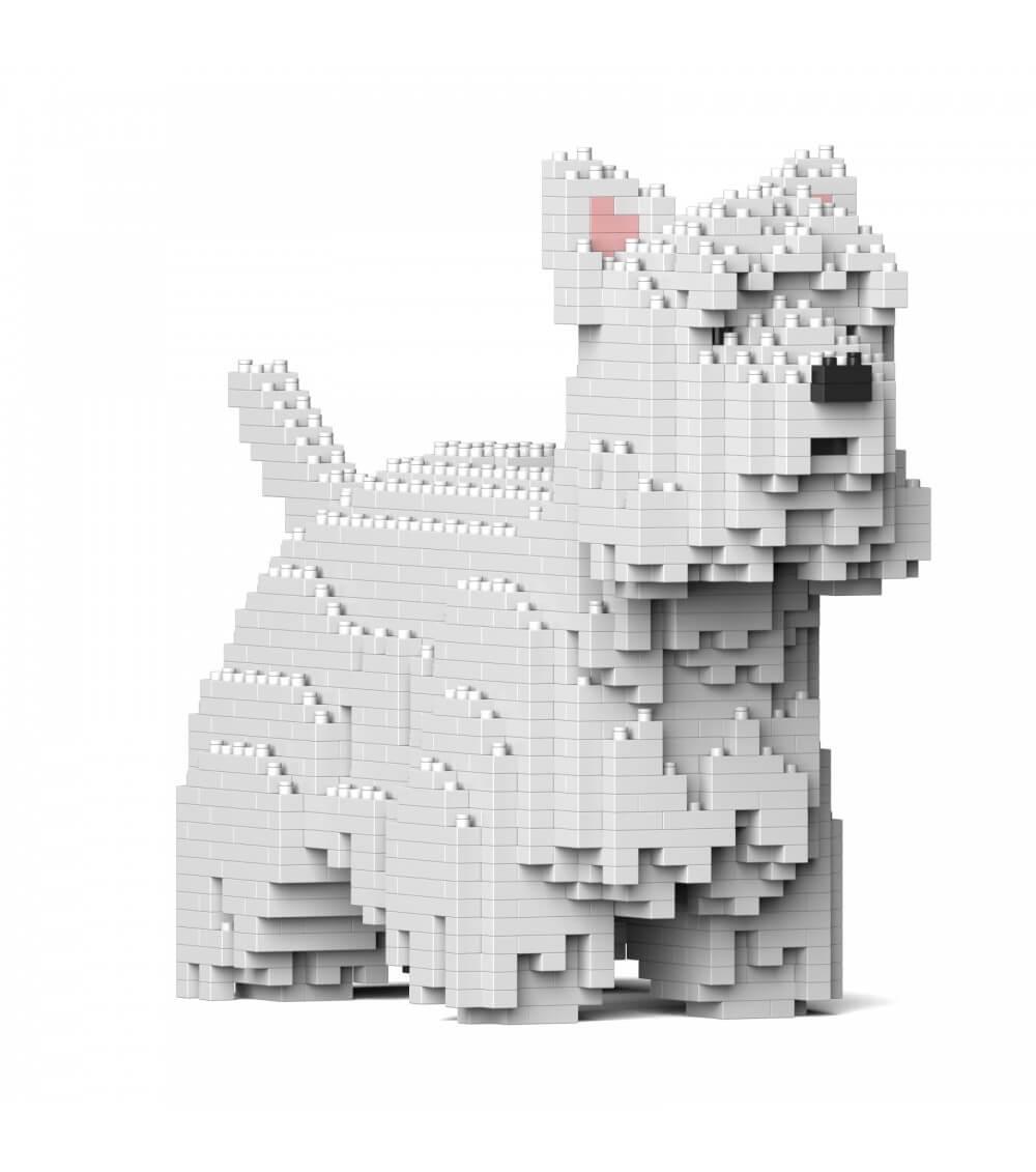 West Highland White Terrier Dog Sculptures - LAminifigs , lego style jekca building set