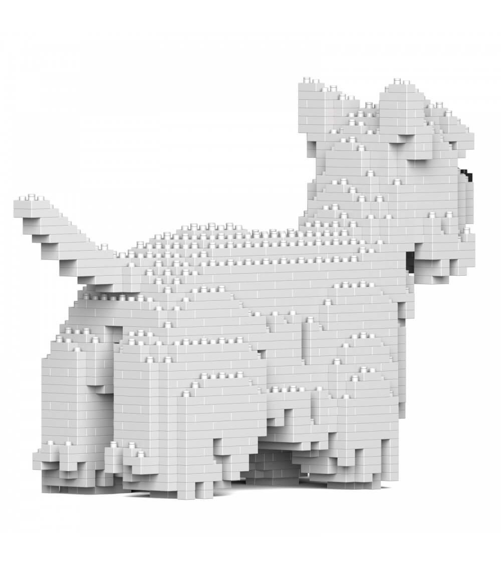 West Highland White Terrier Dog Sculptures - LAminifigs , lego style jekca building set