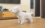West Highland White Terrier Dog Sculptures - LAminifigs , lego style jekca building set