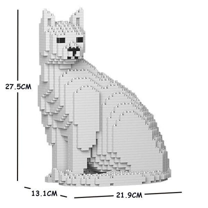 White Cats Sculptures - LAminifigs , lego style jekca building set