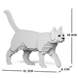 White Cats Sculptures - LAminifigs , lego style jekca building set
