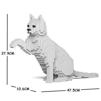 White Cats Sculptures - LAminifigs , lego style jekca building set