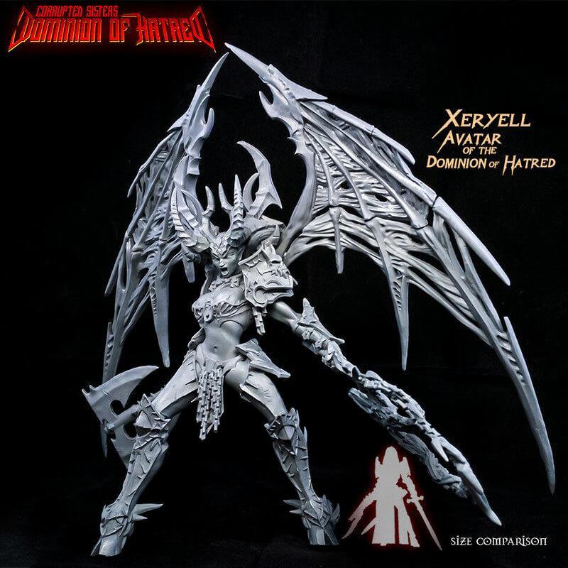 Xeryell, Avatar of the Dominion of Hatred - LAminifigs , lego style jekca building set