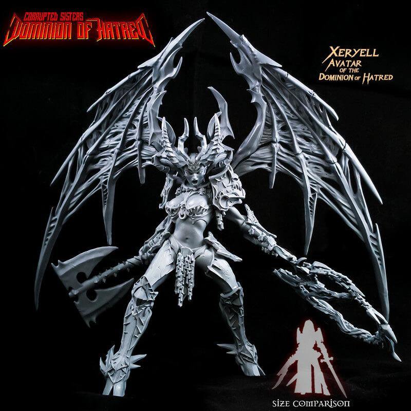 Xeryell, Avatar of the Dominion of Hatred - LAminifigs , lego style jekca building set