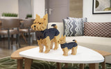 Yorkshire Terrier Dog Sculptures - LAminifigs , lego style jekca building set