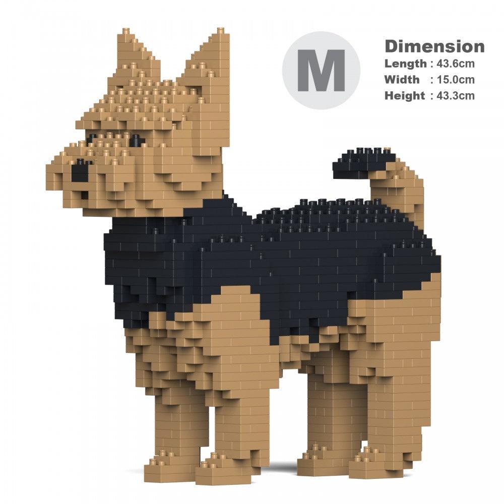 Yorkshire Terrier Dog Sculptures - LAminifigs , lego style jekca building set